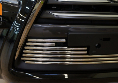 Lexus GX (13–) Решетка переднего бампера, нерж. d16